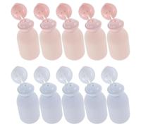 Homoyoyo Botellas de Viaje Rellenables de Pe para Gel de Baño y Champú, Capacidad 100ml, Paquete de 10 Unidades, Dispensación Controlada, Ideales para Viajes Cortos y Gimnasio