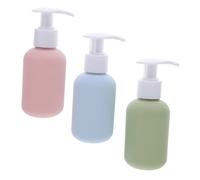 Homoyoyo Botellas Dispensadoras de Champú y Loción Recargables 3 Piezas 100 Ml Tamaño Compacto Bomba Dispensadora para Viaje Cuidado Personal Uso Múltiple