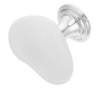 Homoyoyo Botón Acrílico Blanco Forma de Corazón, de Inodoro | Accesorio para Cisterna, Resorte Interno, Textura Mate Antideslizante, Uso en Baño y Hogar