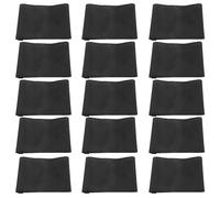 Homoyoyo Brazaletes de Tela para Funerales 20 Piezas, Brazalete de Memoria Negro sin Texto, Accesorio Conmemorativo para Ceremonia de Luto y Brazo, Banda de Oración Funeraria Cómoda