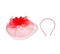 Homoyoyo Bridal Floral Headpiece With Veil Elegant Mesh For Women For Dance Parties And Special Occasions