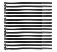 Homoyoyo Bridas Reutilizables de Nylon 20x300 Mm Negras, 36 Unidades, Correas Ajustables Antideslizantes para Sofá Seccional, Organizador de Cables para Carga y Gestión en Hogar y Oficina