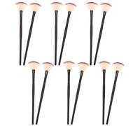 Homoyoyo Brochas De Maquillaje Facial Forma De Abanico 12 Piezas Tamaño Pequeño Color Negro Aplicador Para Mascarilla Facial Cuidado De Piel Herramienta Profesional Para Uso Diario