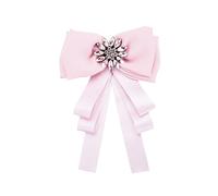 Homoyoyo Broche de Lazo para Gemas de Imitación Accesorio para Mujeres Alfiler Decorativo Color Rosa para Creativo