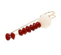 Homoyoyo broche de loto Broche de raíz de Pin de seguridad decorativo Joya de raíz de para suéteres y chales Pin de bufanda pinzas de vestir para ajuste broche de flor de perla