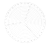 Homoyoyo Brújula para Encontrar Centro Redondo Regla Acrílica Resistente para Carpintería Torneado Dibujo Círculos Herramienta Precisa para Trabajo Manual Madera Plástico