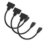 Homoyoyo Cable Adaptador de Interfaz Multimedia Macho a DVI Hembra 30 CM Convertidor Bidireccional de Alta Definición 3 Unidades para TV Proyector y Monitor en Oficina y Hogar