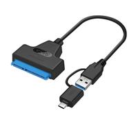 Homoyoyo Cable de Conexión Tipo C y USB 3.0 a Interfaz Serial Ata para Disco Duro Móvil, Fabricado en Cobre y Pvc, Diseñado para Usuarios Casuales y Profesionales, Alta Velocidad y Fácil