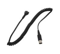 Homoyoyo Cable para Flexible Negro para Taladro de Uñas Conector Chapado en Oro y Exterior Tejido Reforzado en Salones y Servicios Móviles