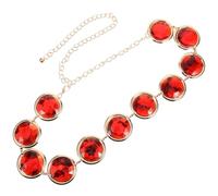 Homoyoyo Cadena Corporal para Mujer Piedra Roja, Cinturón de Cintura para Cosplay y Eventos al Aire Libre, Accesorio de Moda para Chicas