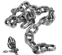 Homoyoyo Cadena de plástico para Halloween, 1 metro, decoración para fiestas de Halloween, disfraces y cosplay, ideal como cadena de barrera o accesorio de escenario, versátil, se puede utilizar en