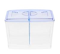 Homoyoyo Caja Aislamiento Pecera Transparente con Orificios para Oxígeno Criador Peces Guppy y Acuario Barrera Flotante para Cría y Transporte Accesorio Resistente para Vivero Acuático