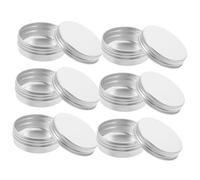 Homoyoyo Caja De Almacenamiento De Latas De Aluminio De 6 Piezas Contenedores Para Especias Aceite Polvo Tapa Deslizante Sólida Cajas De Lata Difusor Cajas Pequeñas Cubiertas Para