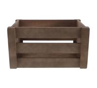 Homoyoyo Caja de Almacenamiento de Madera Rústica Pequeña 30X20X16 CM Cesta Organizadora Rectangular Vintage para Exhibición de Verduras y Decoración Navideña de Granja