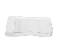 Homoyoyo Caja de Almacenamiento para Puntas de Hilo Dental Cubierta Transparente y Soporte Portátil, Organizador para Irrigador, Uso Diario y Transporte Fácil