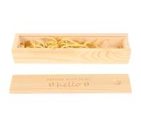 Homoyoyo Caja de Anuncio de Embarazo Caja de Madera para Pruebas de Embarazo con Tapa Madera Beige para Recuerdos de Ñiño Dormitorio Infantil Padres Primerizos
