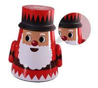 Homoyoyo Caja De Hojalata De Papá Noel Cajas De Hierro Para Dulces Navideños Recipientes De Hierro Para Dulces Para Guardar Té y Galletas La Cocina Familia