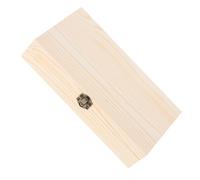 Homoyoyo Caja de Madera con Tapa Abatible y Cierre Caja de Almacenamiento Pequeña para Biblias Tarjetas de Recetas y Joyas Organizador Multifuncional para Oficina y Hogar