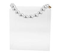 Homoyoyo Caja de Recuerdo Transparente de Acrílico con Tapa y Asa para Regalos de Boda Cumpleaños Organizadores de Joyas Reutilizables para Adornos y Golosinas