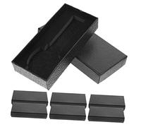 Homoyoyo Caja de Reloj con Inserto de Esponja Protectora Ligera Negra Rectangular Estuche Relojes Sencillo y Elegante, Paquete de 10 Unidades para Obsequio Día del Padre
