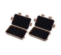 Homoyoyo Caja de Supervivencia Portátil Pequeña para Exteriores, Resistente al Agua y Golpes, Material Plástico Duradero, 2 Unidades, Contenedor para Almacenamiento y Color Color