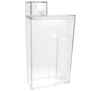 Homoyoyo Caja Transparente para Detergente Líquido y Polvo Tapa Medidora Clara, Recipiente Sintético Recargable para Almacenamiento de Lavandería Hogar