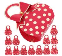 Homoyoyo Cajas De 50 Piezas Caja De Dulces Para Tratar Bodas Padrinos De Boda Bolsas Mini Favores De Partido Elegante Con Casarse Nupcial Dama De Honor Feliz Fiesta Portátil Papel Rojo