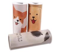 Homoyoyo Cajas de Pañuelos para Coche 3 Piezas con 40 Hojas Cilindro Redondo Decorativo Suave para Portavasos Uso en Automóvil Viaje Limpieza Pañuelos Faciales