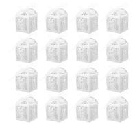 Homoyoyo Cajas de Regalos para Bodas de Papel Blanco Diseño Novios 50 Unidades Cajas para Dulces Vacías para Fiestas Despedidas de Soltera y Recuerdos de Boda