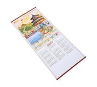 Homoyoyo Calendario de Pared 2027 Año Cabra Diseño Ahorrador de Espacio, Papel Textura Tradicional y Decoración Artística Año Lunar