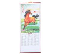 Homoyoyo Calendario Lunar Chino Colgante de Papel Diseño Tradicional y Elegante para Decoración Versátil en Oficina y Celebración del Año Chino 2026
