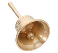 Homoyoyo Campana de Latón Macizo de Mano Campana de Meditación para Entrenamiento de Animales para Servicio y Enseñanza Musical
