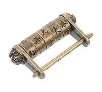 Homoyoyo Candado Antiguo De Combinación De Diseño Retro y Caracteres Chinos Para Maletas