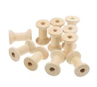 Homoyoyo Carretes de Hilo de Madera Naturales 20x30mm, Porta Hilos para Coser y Bordar, 100 Unidades para Manualidades y Tejido, Accesorios de Costura Versátiles para Proyectos DIY