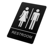 Homoyoyo Cartel de Baño Unisex Acrílico Señalización para Aseos Públicos y Privados Decoración para Puertas y Paredes de Oficinas y