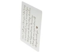 Homoyoyo Cartera De Acero Inoxidable para Tarjetas Tarjeta De Billetera De Grabada Decoración De Inserción De Billetera Obsequio De San Valentín Diario