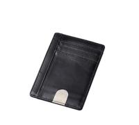 Homoyoyo Cartera Delgada De Piel Auténtica Protección RFID Tarjetero Anti-Robo para Hombres Múltiples Compartimentos y Diseño Elegante para Uso Diario y Ocasiones Especiales Negro