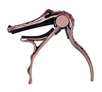Homoyoyo Cejilla de Metal Diseño Exclusivo para Guitarra Folk, Abrazadera Portátil para Uso en Escenarios y Prácticas Musicales