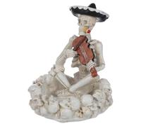 Homoyoyo Cenicero de Calavera de Resina para Exterior y Escritorio, Fácil de Limpiar y Diseño Único para Ambientación de Halloween y Uso Prolongado