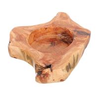 Homoyoyo Cenicero de Madera Decorativo Irregular Grande 28 Cm, Madera Maciza Pulida, Base Estable Antideslizante, para Hogar y Oficina, Cenicero de Interior Funcional y Práctico, 1 Unidad