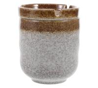 Homoyoyo Cenicero Japonés de Cerámica Estilo Chino Retro Diseño Embudo Resistente al Viento Color Dorado Otoño para Restaurante Sushi y Decoración del Hogar Pieza Única Lavable