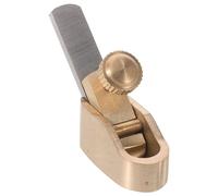 Homoyoyo Cepilladora Manual para Trabajar la Madera, Mini Cepillo para Madera de Metal, 4,50x2,50x1,50cm, Dorado, para Reparación de Violín y Proyectos de Bricolaje, para Principiantes