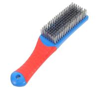 Homoyoyo Cepillo de Alambre de Acero Mango Antideslizante Tamaño Grande Resistente para Limpieza de Polvo y Pintura en Múltiples Superficies Herramienta Manual Multiusos para Uso