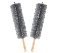 Homoyoyo Cepillo de Limpieza para Ventiladores 48 CM Gris 2 Piezas Herramienta de Limpieza de Polvo para Aire Acondicionado Rejillas y Persianas Plumero Plástico Hogar y Coche