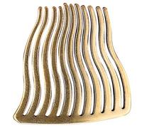 Homoyoyo Cepillo De Pelo Ondulado Peine De Latón Cabello Adorno Cabello Hecho Mano Elegante Para Diario Peinador De Latón Exquisito