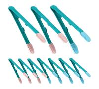 Homoyoyo Cepillo para Limpieza de Ojos de Gatos y Perros 10 Unidades 5 Rosa-Verde 5 Azul-Verde Herramienta Suave para Cuidado Ocular Pinzas para Costras y Lágrimas Apto para Cachorros