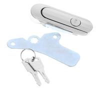 Homoyoyo Cerradura de Seguridad para Caja de Comunicaciones, Aleación de Zinc, Mecanismo de Bloqueo Resistente, Color Plata 403, Aplicación en Gabinetes Industriales