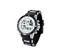 Homoyoyo Certina Relojes Hombre Cuarzo Doble Pantalla Cronógrafo Alarma Luz Led Resistente Al Agua