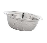 Homoyoyo Cesta De Drenaje Inoxidable Para Lavado De Arroz y Verduras - Multifuncional - Ideal Para Cocina 30 Cm Color Plateado Resistente y Duradera