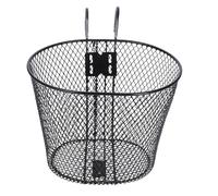 Homoyoyo Cesta Metálica para Bicicleta de Hierro Ganchos, Cesta Delantera Grande para Patinete Infantil y Bicicleta Eléctrica, Accesorio Práctico para Almacenamiento en Ciclismo